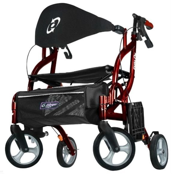 Airgo Fusion F18 Side-Folding Rollator & Transport Chair by Hugo 700-938