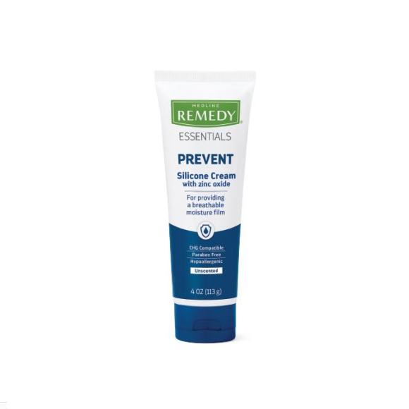 Case of Remedy Essentials Silicone Cream with Zinc Oxide, 4-oz. Tube by Medline, MSC095420