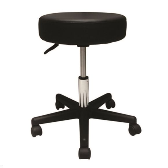Pneumatic Air Stool OUT Seat Back, Comfy Cushion, Black - Current Solutions