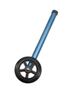 5" Blue Walker Wheels Two Sets of Rear Glides for Use Universal Walker 