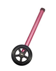 5" Pink Walker Wheels Two Sets of Rear Glides for Use Universal Walker 