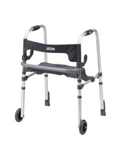 Clever Lite LS Rollator Walker with Seat and Push Down Brakes 