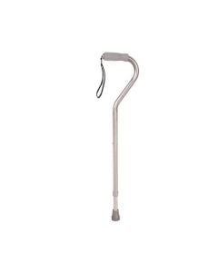 Foam Grip Offset Handle Silver Walking Cane by Drive Medical