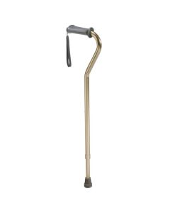 Drive Rehab Ortho K Grip Offset Handle Cane with Wrist Strap