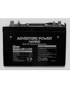 110Ah 12V Mobility Scooter Battery, Universal, Marine Combo Terminal UB121100