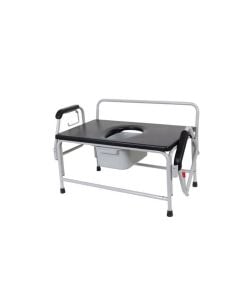 Bariatric Drop Arm Bedside Commode Seat by Drive Medical 