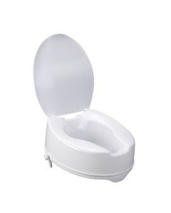 Drive Raised Toilet Seat with Lock and Lid, Standard Seat, 6"