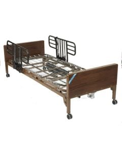 Multi Height Manual Hospital Bed | Half Rails Drive Medical