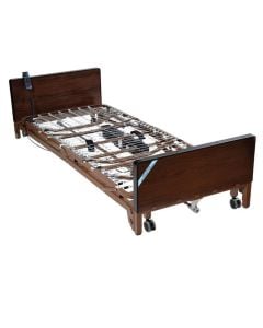 Delta Ultra Light Full Electric Low Bed Full Rails with 80" Therapeutic Support Mattress 15235BV-PKG-T