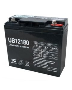 18Ah 12V Mobility Scooter Battery, Universal, I2 Terminal UB12180