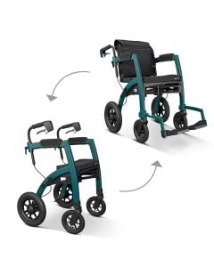 Rollz Motion Performance All Terrain Rollator Transport Chair 2010RM0014