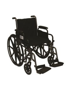 Silver Steel Easy Glide Adjustable Wheelchair - Roscoe Medical
