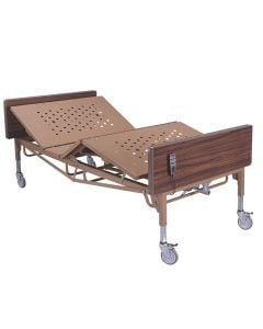 Brown Steel Full-Electric Bariatric Bed - Roscoe Medical