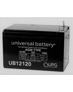 12Ah 12V Mobility Scooter Battery, Universal, Nut and Bolt Terminal (Default)