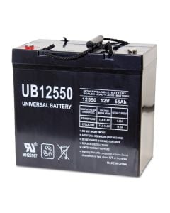 55Ah 12V Mobility Scooter Battery, Universal, I4 Terminal UB12550