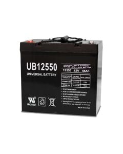 55Ah 12V Mobility Scooter Battery, Universal, Z1 Terminal UB12550