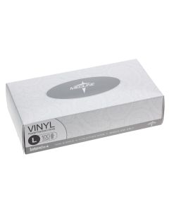 Case of 1000 Designer Boxed Vinyl Exam Gloves - CA Only | Clear | Large