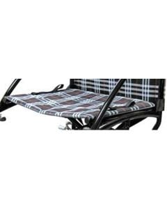 Fly-Lite Transport Chair Seat Upholstery: Silver Plaid Drive Medical STDS2A1829