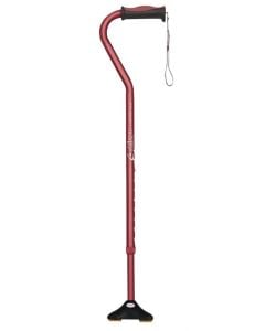 Airgo Comfort-Plus Cane with MiniQuad Ultra-stable Tip, Burgundy