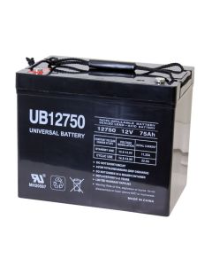 75Ah 12V Mobility Scooter Battery, Universal, I4 Terminal UB12750