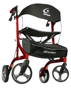 Airgo eXcursion X23 (Cranberry) Lightweight Side-Fold Rollator by Hugo 700-917CR