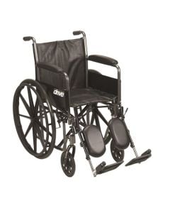 Silver Sport 2 Wheelchair, Detachable Full Arms, Elevating Leg Rests, 20" Seat
