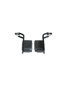 Pair of Silver Footrests for Drive Medical Transport Chair ATC ATCSFSL