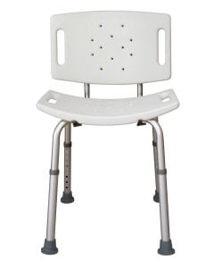 Tool Free Shower Bench with Back B3003-S