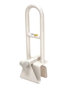 Drive Medical Parallel Bathtub Grab Bar Safety Rail, White