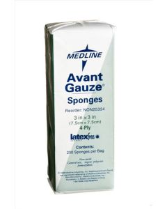 Bag of Medline Avant Gauze Non Woven Non Sterile Sponges NON25334