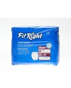 Bag of Medline FitRight Super Protective Underwear Medium FIT33005