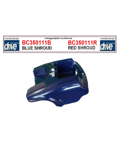Bobcat 4 Rear Shroud Blue Drive Medical BC350111B