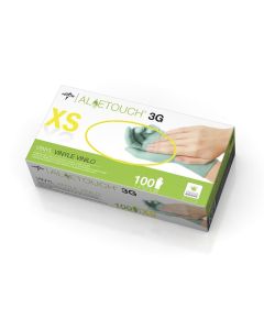 Box of 100 Aloetouch 3G Synthetic Exam Gloves - CA Only Green X-Small