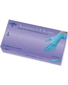 Box of Accutouch Chemo Nitrile Exam Gloves | Blue | Large
