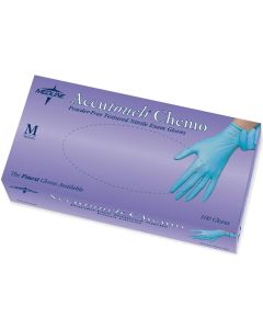 Box of Accutouch Chemo Nitrile Exam Gloves | Blue | Medium