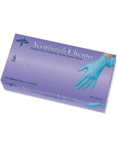 Box of Accutouch Chemo Nitrile Exam Gloves | Blue | Small