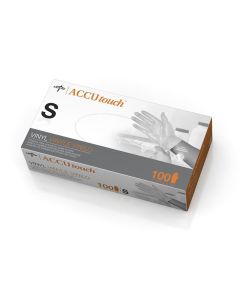 Box of Accutouch Synthetic Exam Gloves | Clear | Small