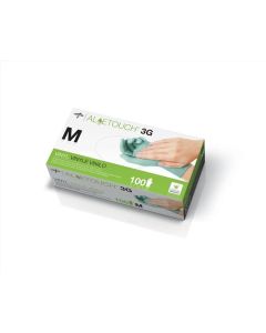 Box of Aloetouch 3G Powder-Free Latex-Free Synthetic Exam Gloves Medium