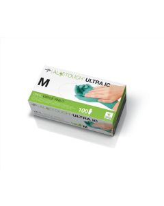 Box of Aloetouch Ultra IC Powder-Free Latex-Free Synthetic Exam Gloves Medium