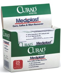 Box of Five Medline CURAD Mediplast Wart Pads CUR01496H