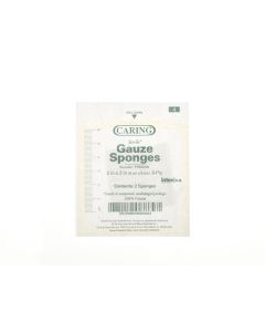 Box of Medline Caring Woven Sterile Gauze Sponges PRM2208
