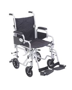 Poly Fly Light Weight Transport Chair Wheelchair Swing away Foot 