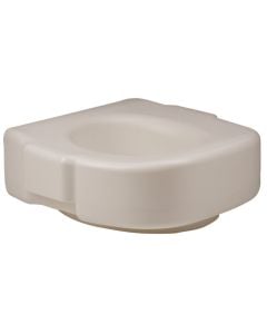 White Plastic Raised Toilet Seat - Roscoe Medical