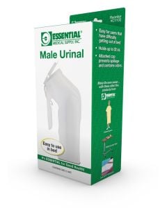 Male Urinal With Cover by Essential Medical C1102