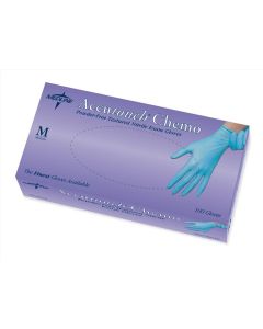 Case of Accutouch Chemo Nitrile Exam Gloves | Blue | Medium