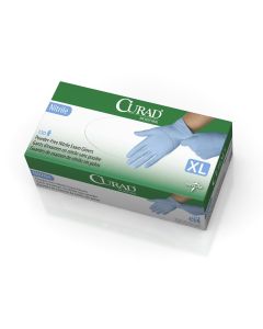 Case of 1300 CURAD Nitrile Exam Gloves | Blue | X-Large