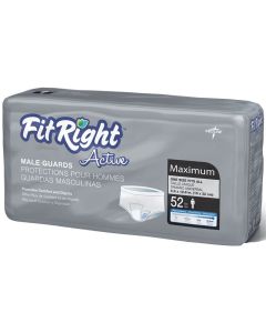 Case of FitRight Active Male Guards | 208 6" X 11"