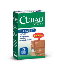Case of Medline CURAD Flex Fabric Bandages Brown CUR0700