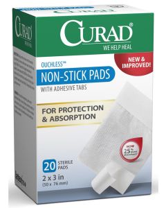 Case of Medline CURAD Sterile Non Stick Adhesive Pads CUR47147