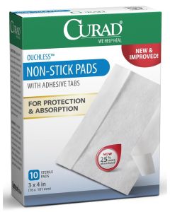 Case of Medline CURAD Sterile Non Stick Adhesive Pads CUR47148N